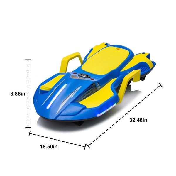 dimension image slide 3 of 7, 24V Kids Ride On Electric scooter w/ helmet knee pads,24v ride on toy for kids Green