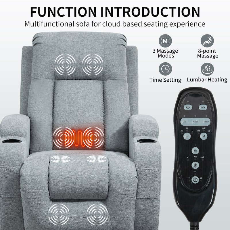 Infinite Position Power Lift Recliner Chair for Elderly
