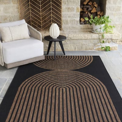 Niccolo Modern Stripe Indoor/Outdoor Area Rug
