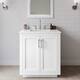 Option White / White Quartz Top / Brushed Nickel Hardware