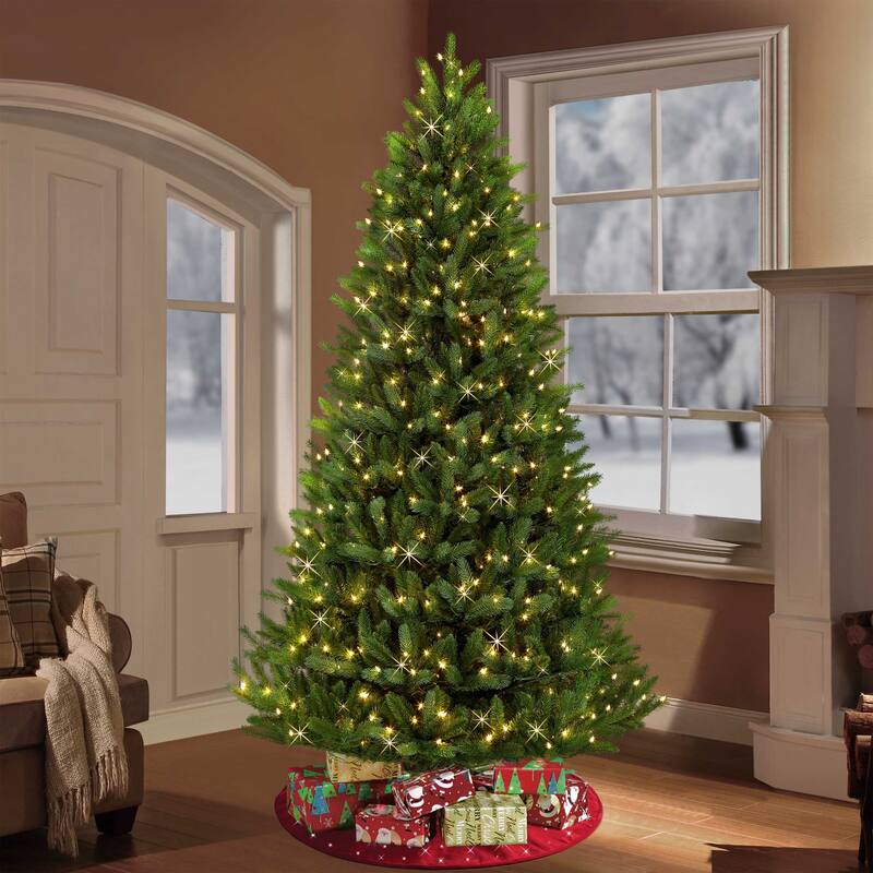 Puleo International 6.5' Pre-Lit Glacier Fir Artificial Tree - N/A