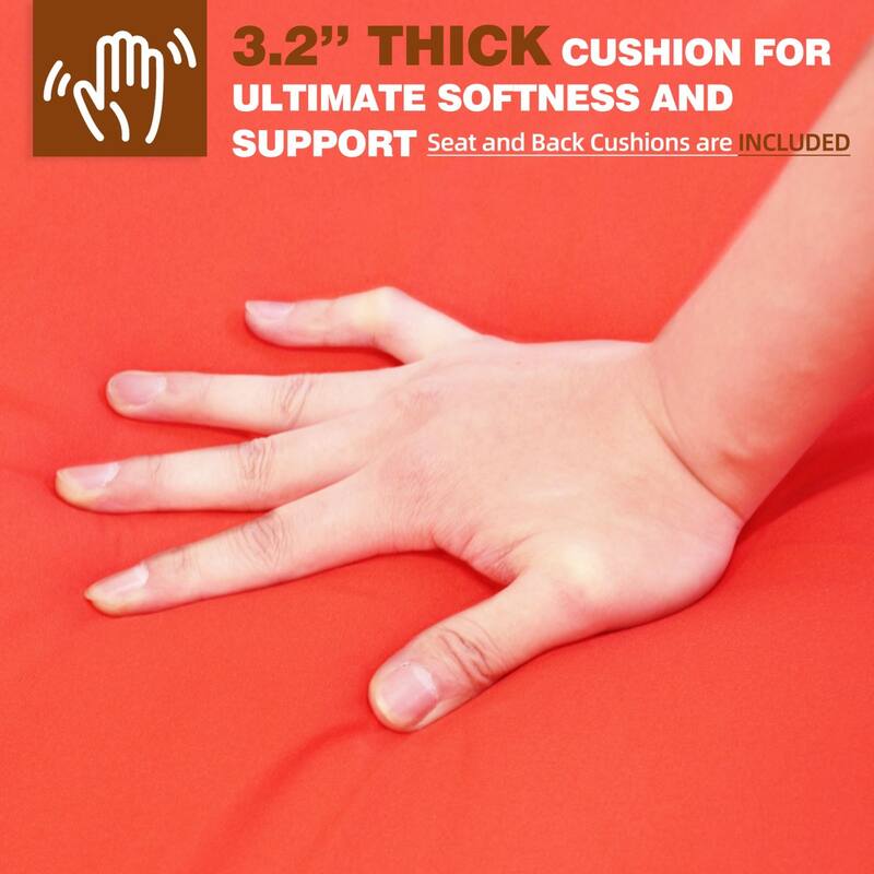 VEIKOUS 3-Piece Outdoor Wicker Patio Porch Rocking Chair and Rattan Coffee Table Set with Cushions and Pillows