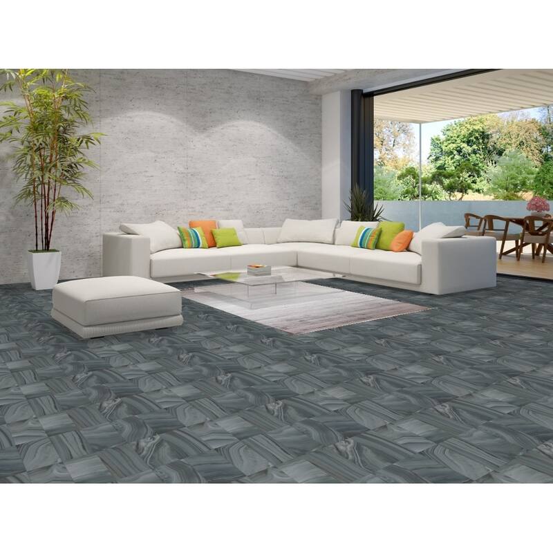 Contemporary Oriental Gabbeh Wool Area Rug Hand-knotted Foyer Carpet - 5'5" x 7'8"