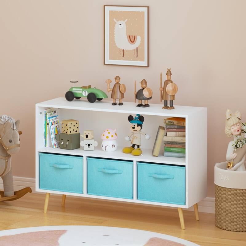 Children's Book Display, Toy Storage Cabinet Organizer