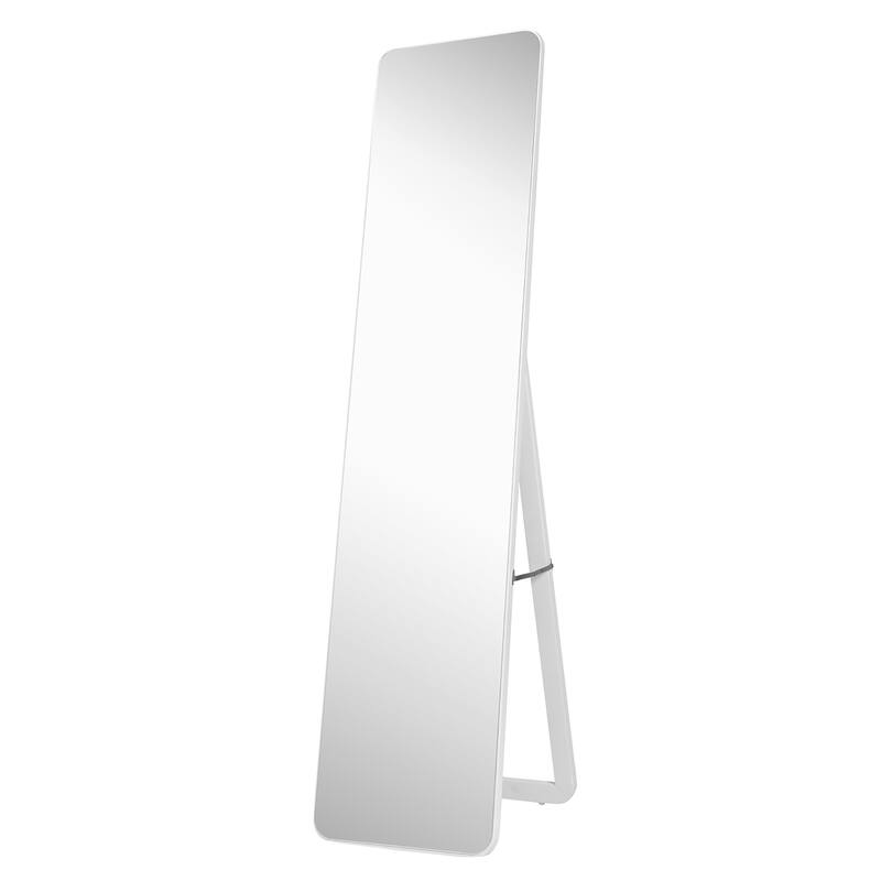 Full Length Floor Mirror with Standing Holder & Solid Wood Frame Bed Bath & Beyond 33761348