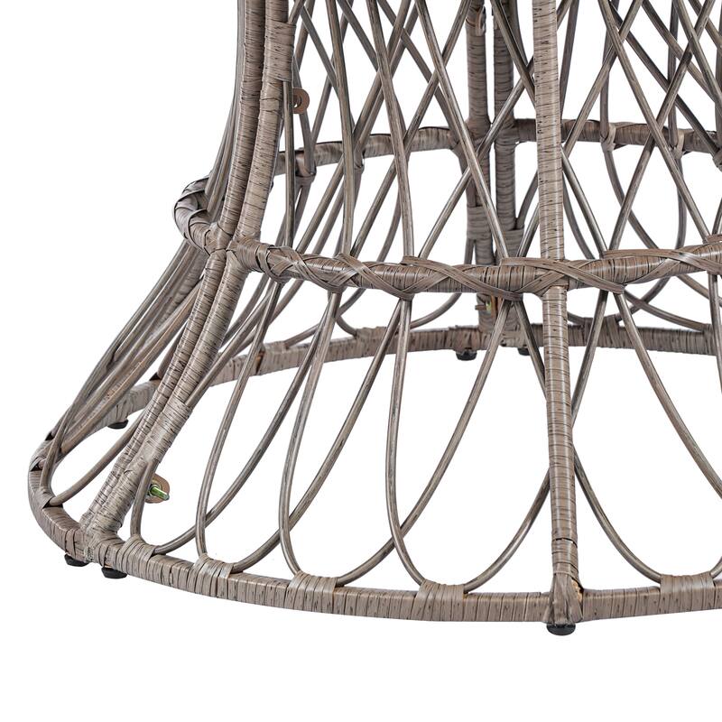 Christopher Knight Home - Estra 5-Piece Outdoor Dining Set with 4 Handwoven Wicker Chairs and Round Acacia Wood Table