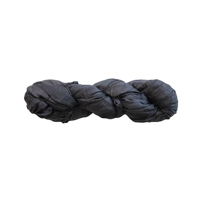 75-Yard Torn Silk Ribbon - Black
