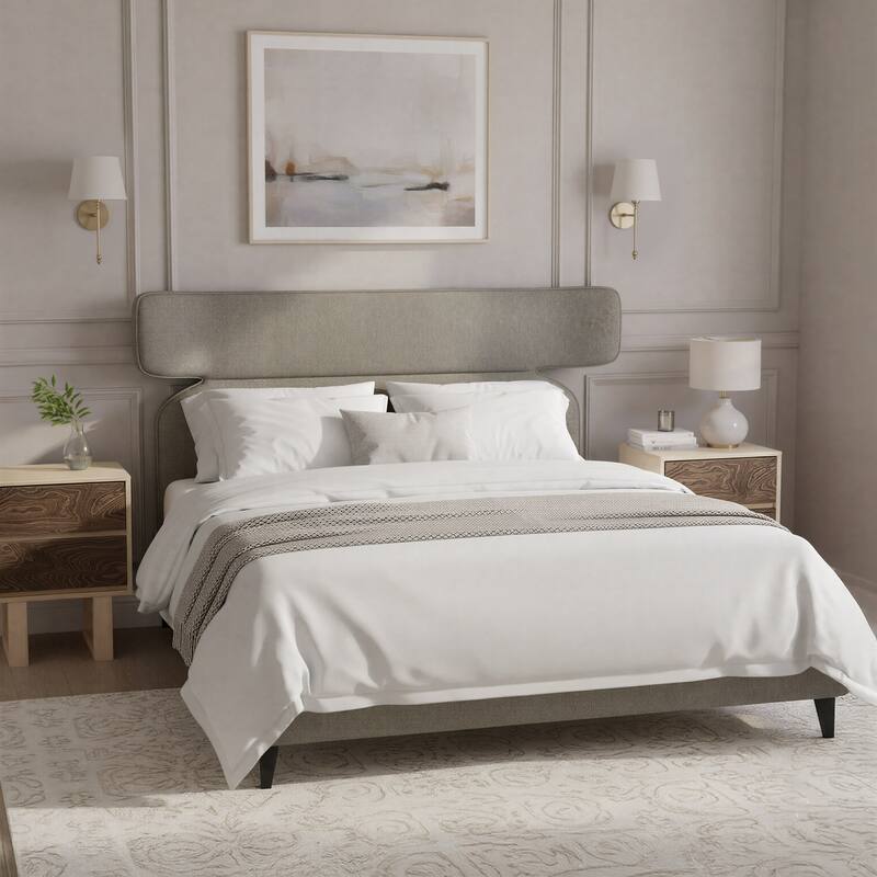 Dusa Queen Bed Olive Brown - Olive Brown