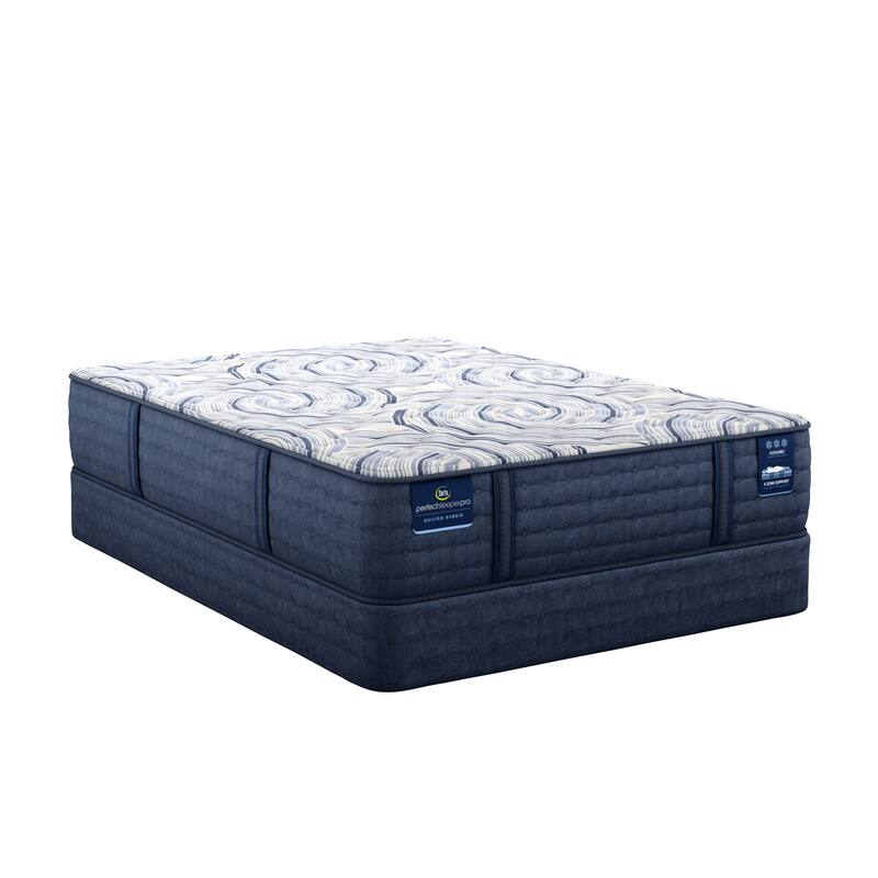 Serta Perfect Sleeper Pro Hampton 12.5" Latex Hybrid Extra Firm Mattress Set