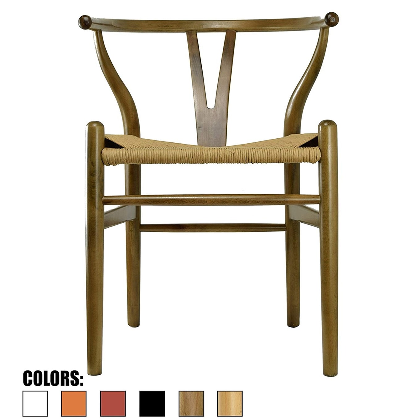 Shop 2xhome Walnut Modern Wood Dining Chair With Open Y Back Arms Armchair Hemp Seat For Home Restaurant Office Desk Designer On Sale Overstock 27983815