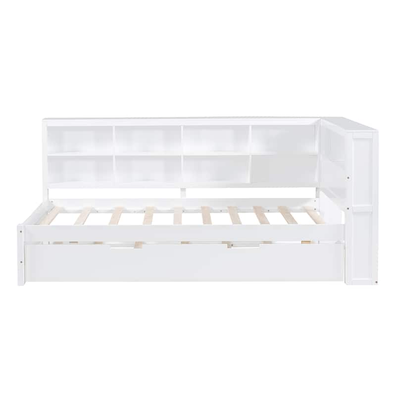 Wooden Twin Size DayBed with Twin Trundle