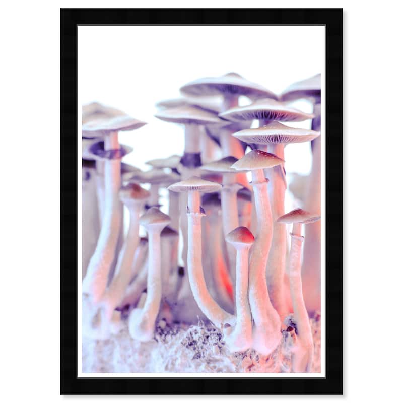 Wynwood Studio Prints Floral and Botanical Same Type Mushroom Pink and Light Pink Glam Wall Art Canvas Print