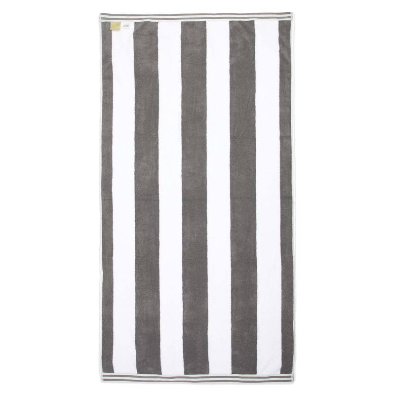 Aston & Arden Striped Reversible Oversized Beach Towel - 35x70