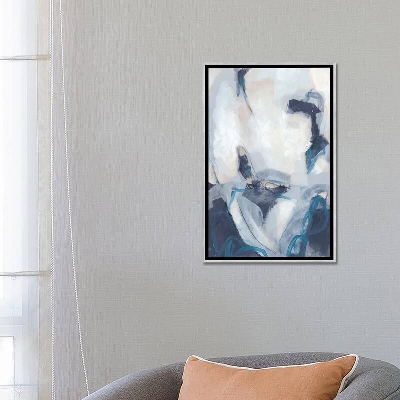 iCanvas "Blue Process II" by June Erica Vess Framed
