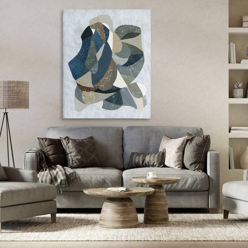Stupell Intertwined Geometric Shapes Canvas Wall Art Design By Coco Good