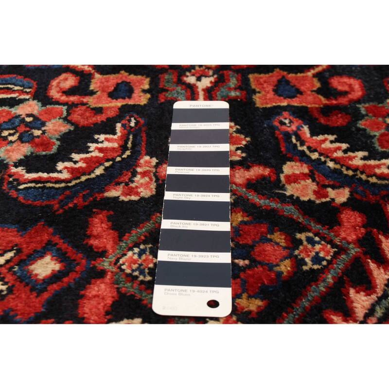 ECARPETGALLERY Hand-knotted Anatolian Vintage Navy Wool Rug - 5'0 x 8'5