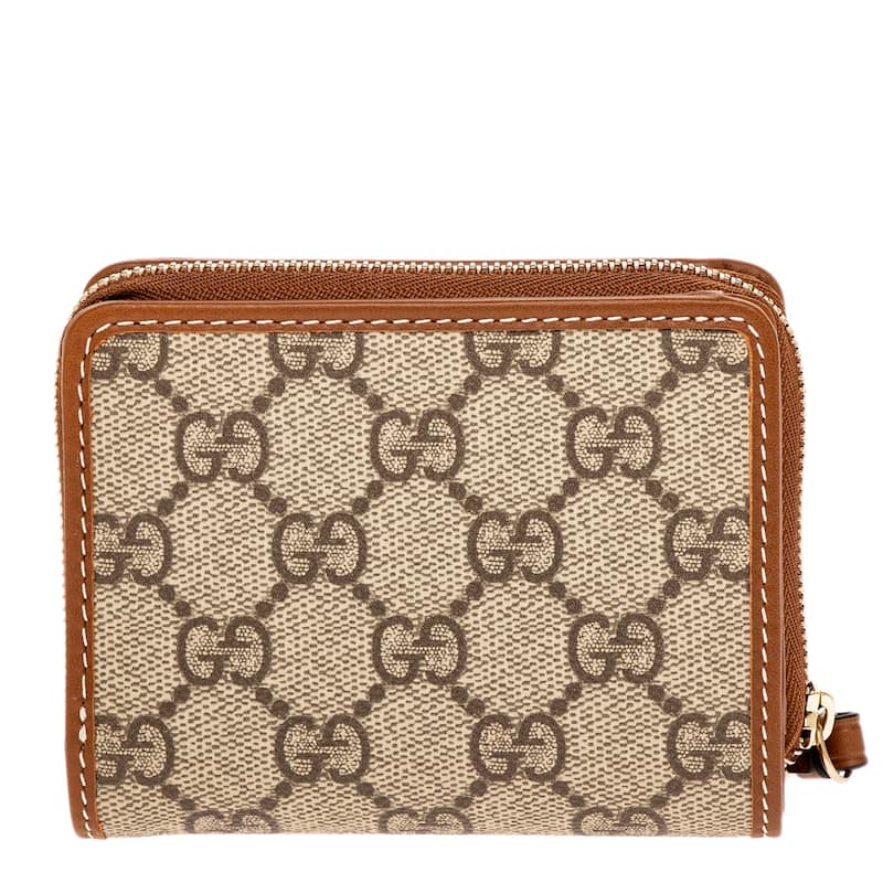Gucci Emblem Zip Wallet