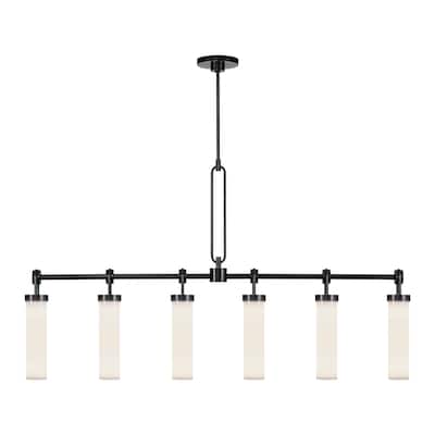 Alora Lighting LP355652 Wynwood 6 Light 52" Wide Linear Pendant
