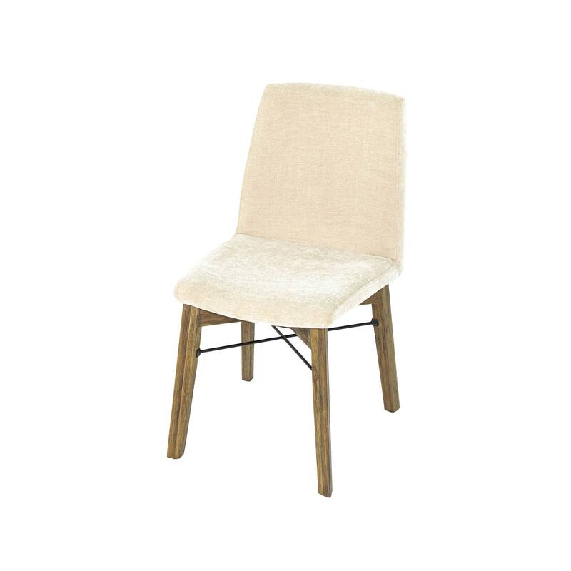 Ziggy Upholstered Acacia Dining Chair (Set of 2)