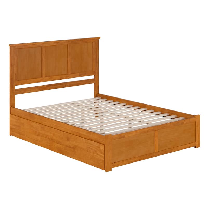 AFI Madison Platform Bed with Footboard & Twin XL Trundle