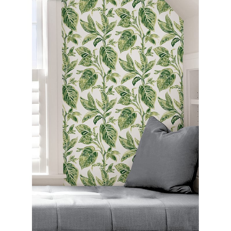 NuWallpaper Green Caryota Peel & Stick Wallpaper - 216 x 20.5 x 0.025