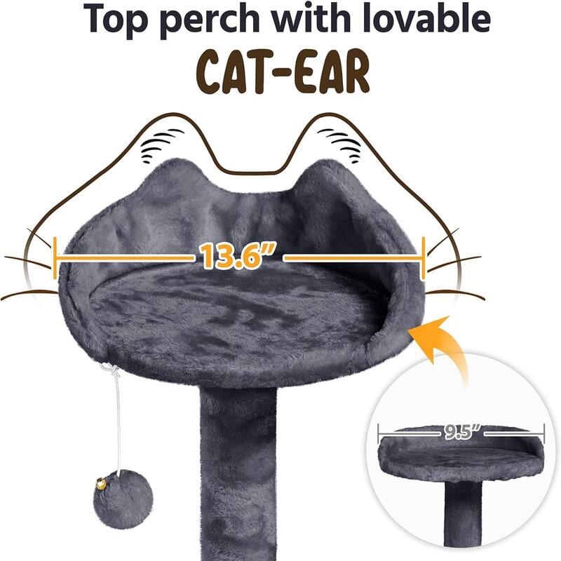 54in Cat Tree Tower Condo Furniture Scratch Post