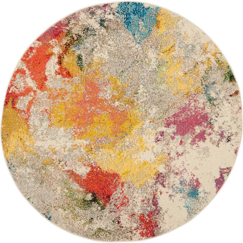 Nourison Celestial Modern Abstract Multicolor Area Rug