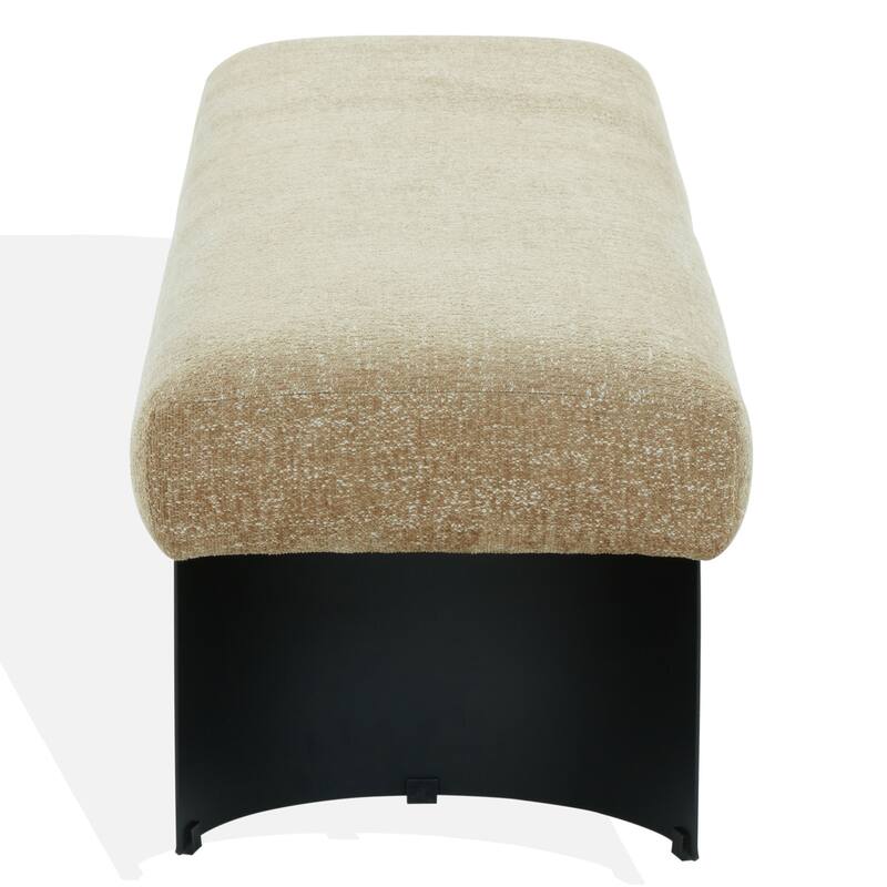 SAFAVIEH Couture Raelee Metal Legs Bench - 63"W x 17"D x 16'H