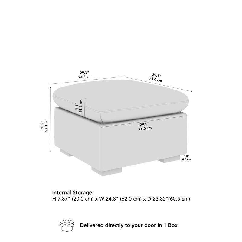 Bush Home Sienna Modular Storage Ottoman