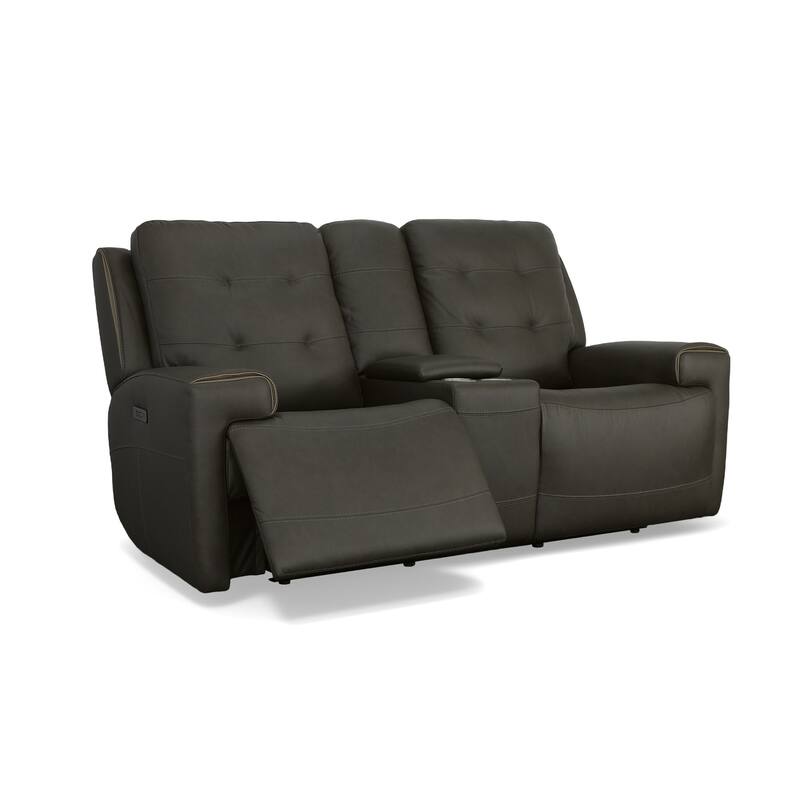 Iris Zero Gravity Power Reclining Loveseat with Console & Power Headrests by Flexsteel