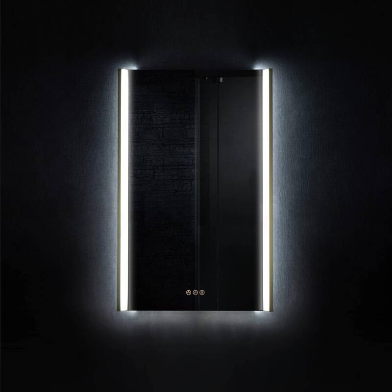 Mirror for Bathroom with Brushed Gold Frame - LED M5 2032 BG