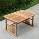 preview thumbnail 21 of 30, Cambridge Casual Caterina 6-Piece Teak Outdoor Extendable Dining Set