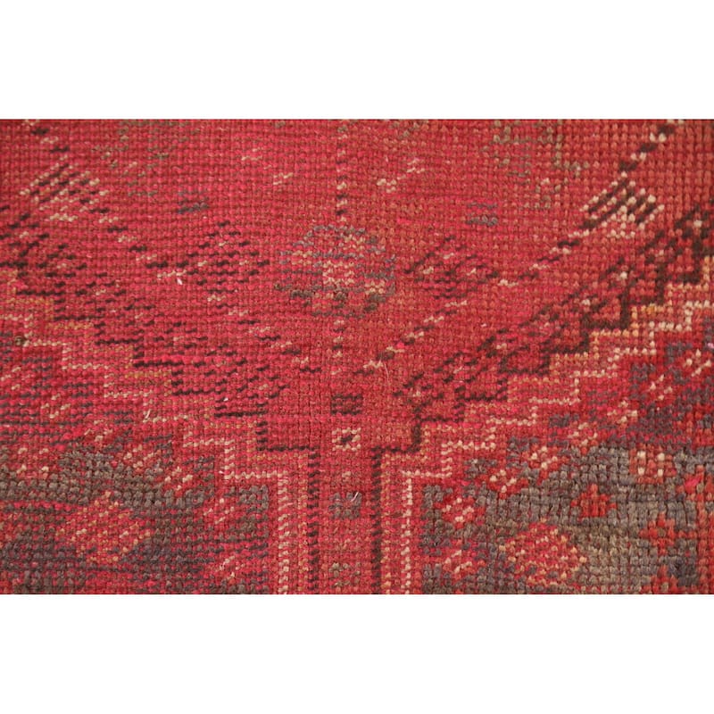 Tribal Qashqai Persian Antique Area Rug Hand-knotted Wool Carpet - 3'4"x 4'10"