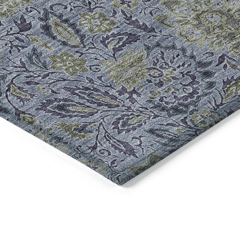 HomeRoots Floral Transitional Rectangle Outdoor Rug