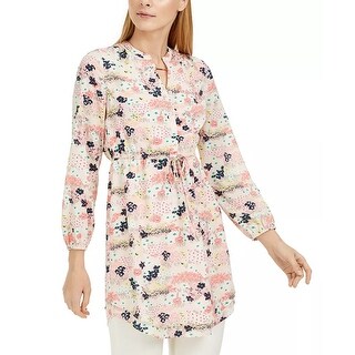 Maison Jules Women's V-Neck Sweater Pink Size X-Small