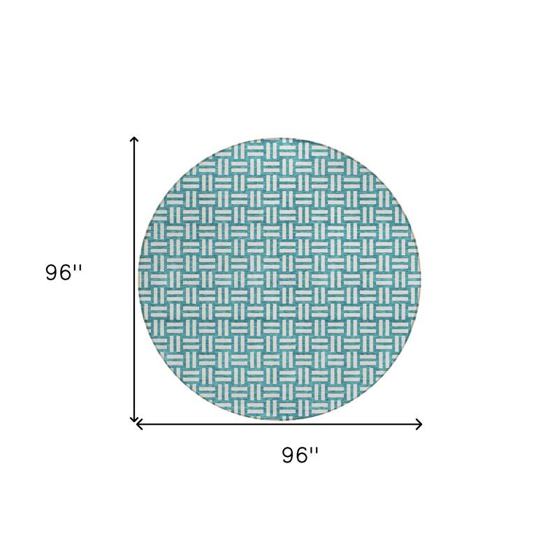 HomeRoots Geometric Transitional Rectangle Outdoor Rug