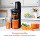 Slow Juicer, Slow Masticating Juicer Machine, Easy To Clean, Quiet 