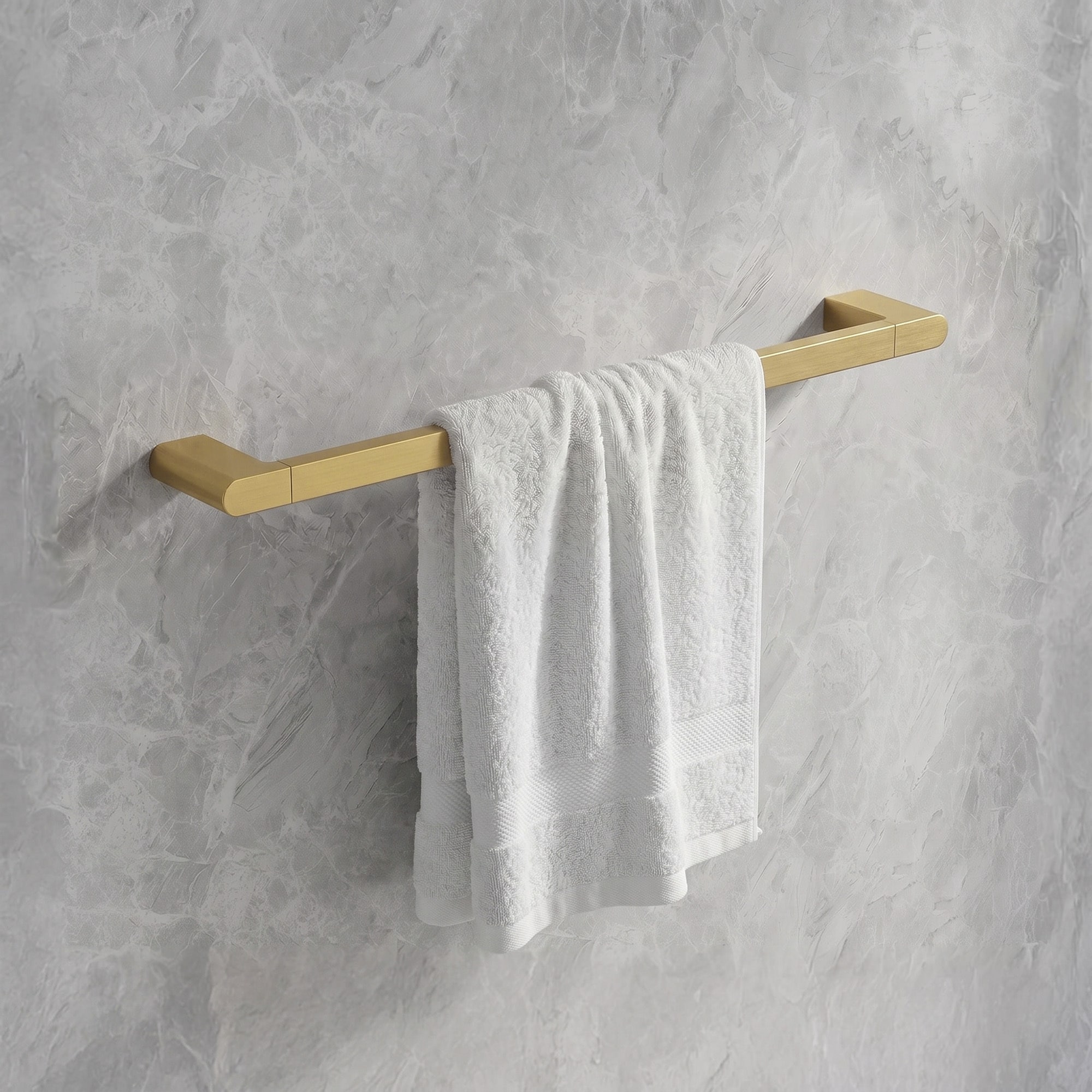 GRANDJOY Stainless Steel Wall Mounted Single Bathroom Towel Ba