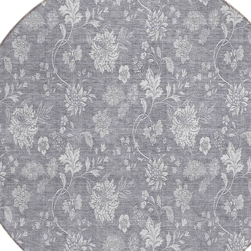 HomeRoots Floral Transitional Rectangle Outdoor Rug