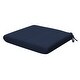 preview thumbnail 15 of 17, Textured Universal Seat Cushion (2-Pack) - 18" wide x 17.5" deep x 2.5" thick Solid Indigo Blue