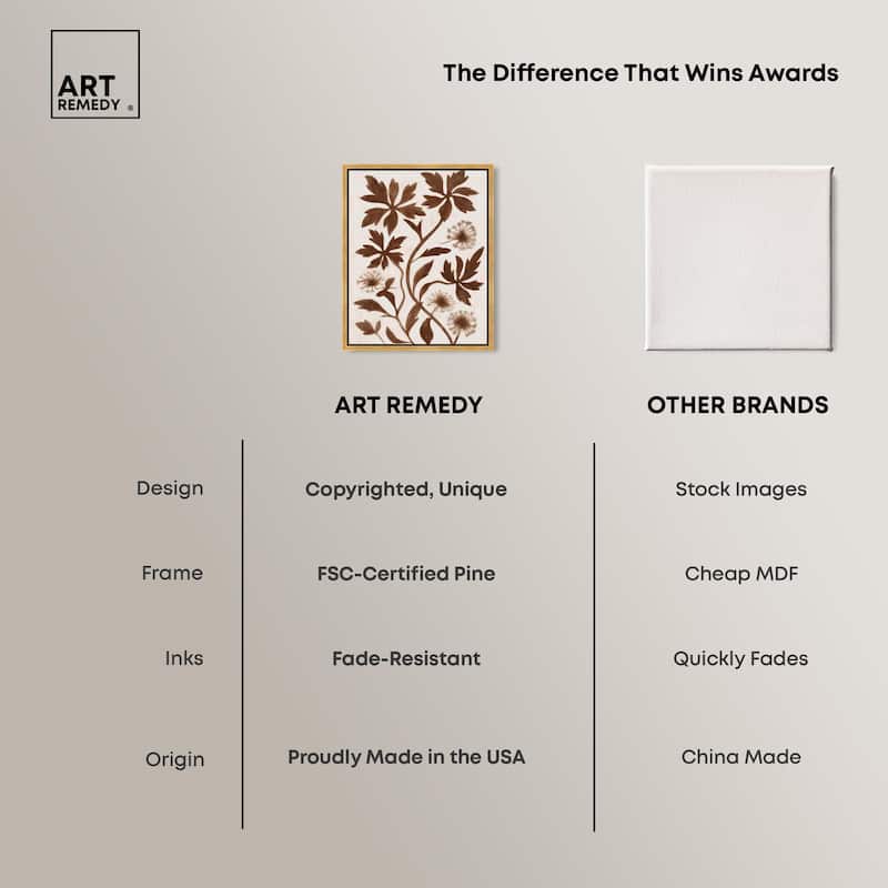 Sepia Sepal I Canvas by Art Remedy