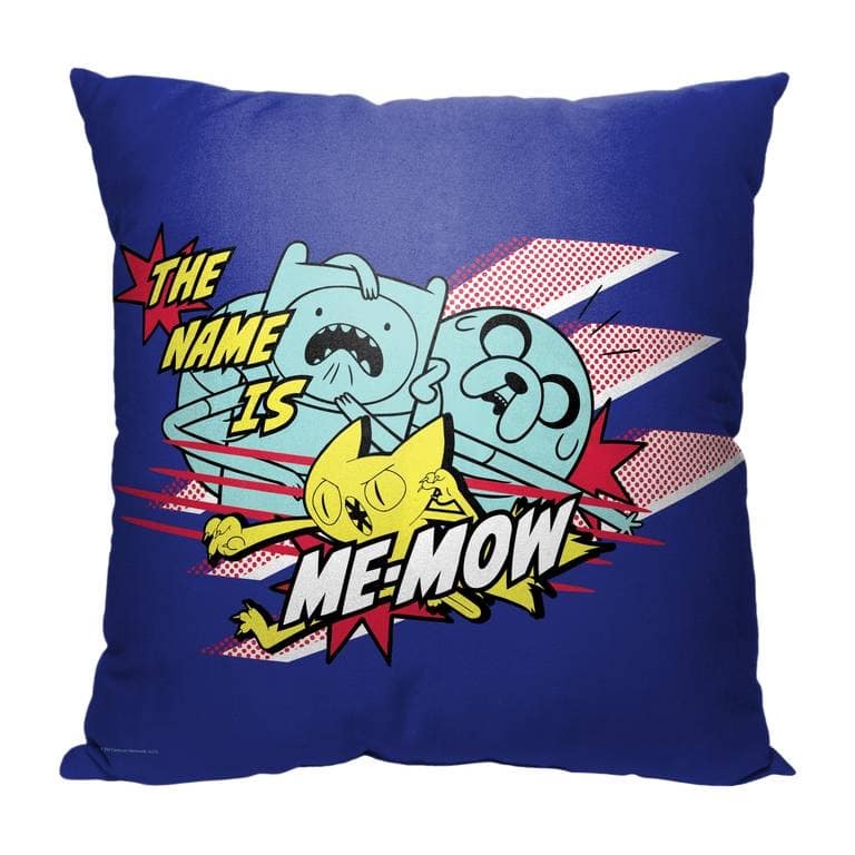 Warner Brothers Adventure Time The Names Memeow 18 Inch Throw Pillow