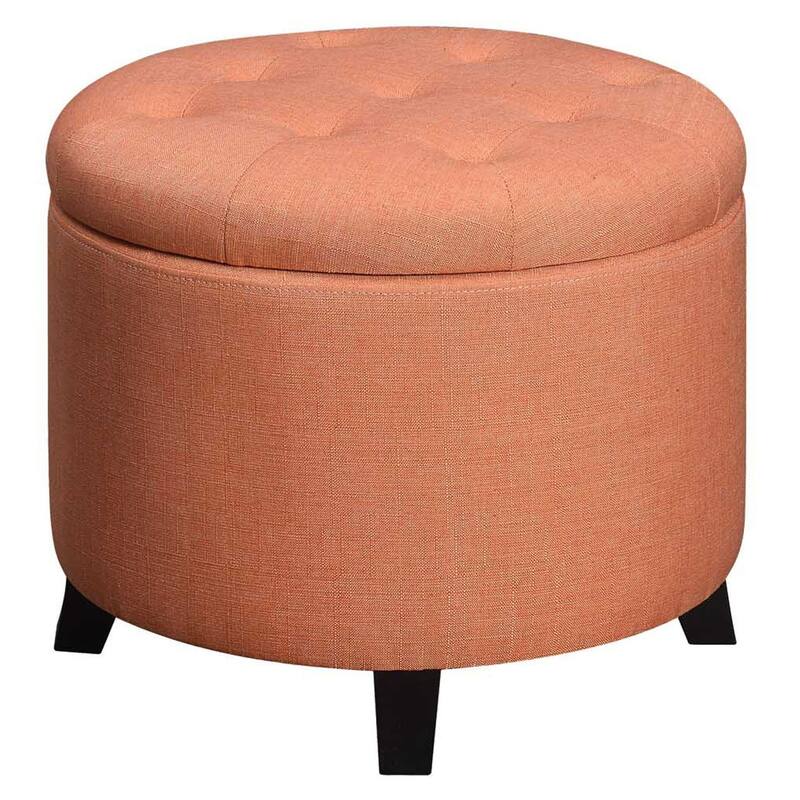 Convenience Concepts Designs4Comfort Round Storage Ottoman