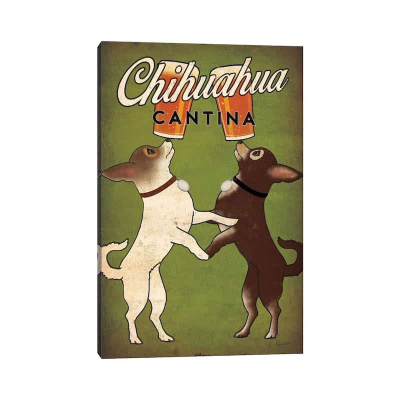 iCanvas "Chihuahua Cantina" by Ryan Fowler Canvas Print