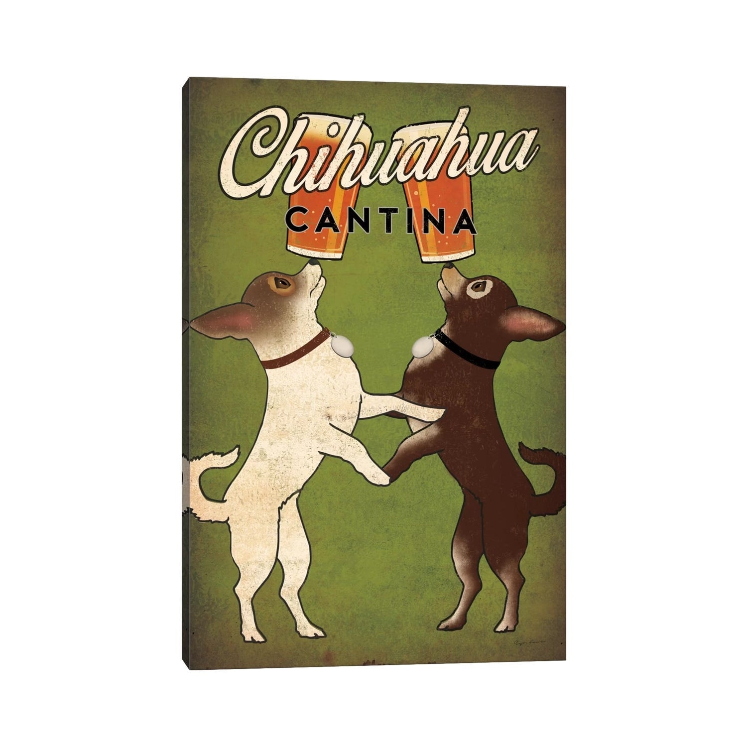 iCanvas "Chihuahua Cantina" by Ryan Fowler Canvas Print