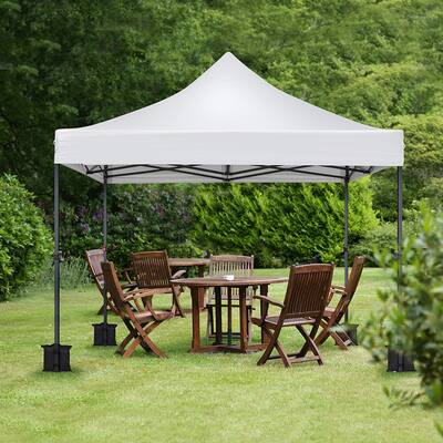 Portable Pop Up Canopy Tent with Wheeled Carry Case and 4 Sand Bags