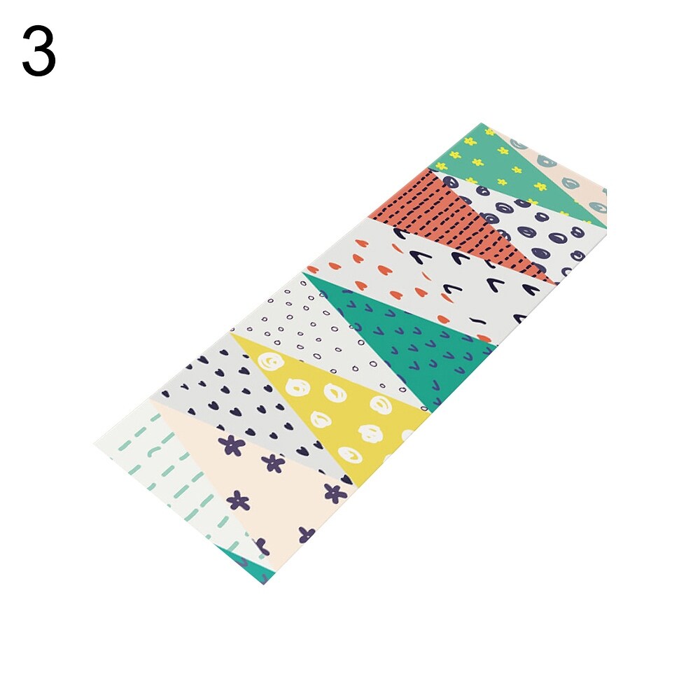 YEHO Japanese Decorative Traditional Floral Pattern Navy Blue and White Door Mats Kitchen Floor Bath Entrance Rug Mat Absorbent Indoor Bathroom Decor Doormats Rubber Non Slip 18x30Inch 