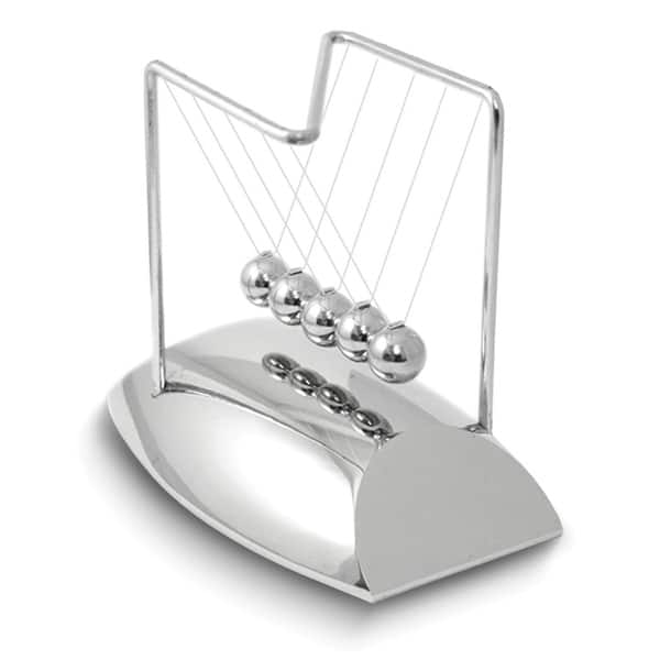 slide 1 of 1, Curata Polished Silver-Tone Reactionery Desk Top Game - 7"x5.75"