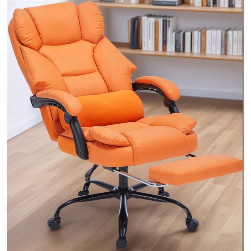 Office Chair with Foot Rest, Executive Office Chair with Arms