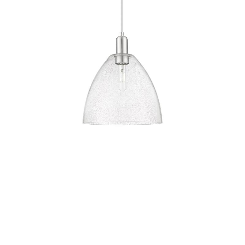 Innovations Lighting 716-1P-14-12 Bristol Pendant Bristol 12" Wide - Brushed Satin Nickel / Seedy